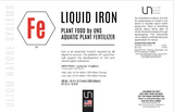UNS Plant Food Liquid Iron Aquatic Plant Fertilizer